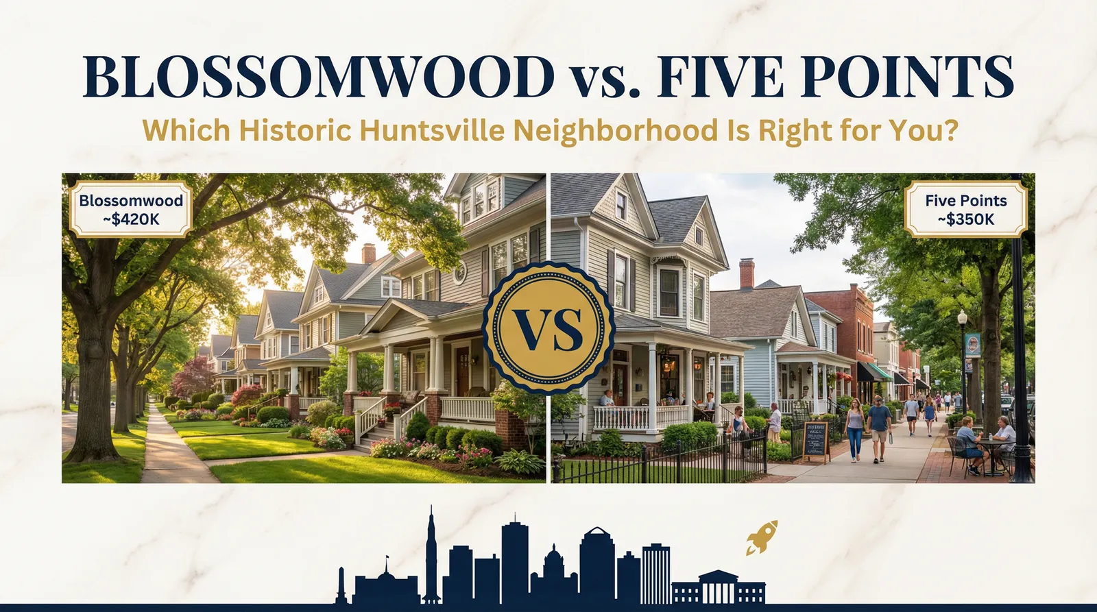 Blossomwood vs. Five Points: Which Historic Huntsville Neighborhood Is Right for You?