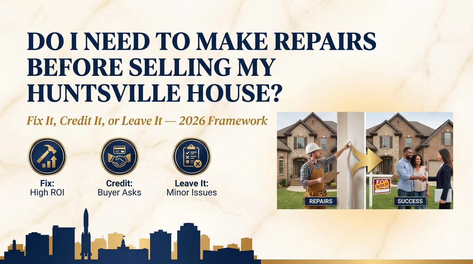 Do I Need to Make Repairs Before Selling My Huntsville House?